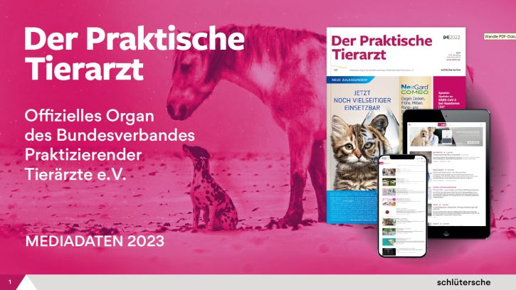 Titelseite Mediadaten Der Praktische Tierarzt 2023